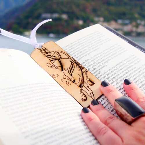 Segnalibro in legno Demon Slayer