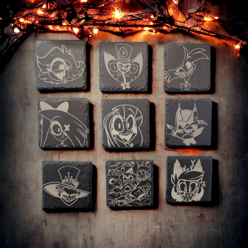 9 Sottobicchieri Hazbin Hotel