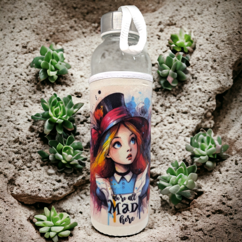 Borraccia in vetro Alice in Wonderland